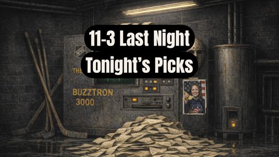 BUZZTRON 11-3 Last Night, NHL Final Standings Projections Tighten Today's Pick (NHL Predictions)