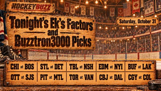 Halloween Picks: Ek’s Factors, Buzztron and Penguins–Canadiens (NHL News)