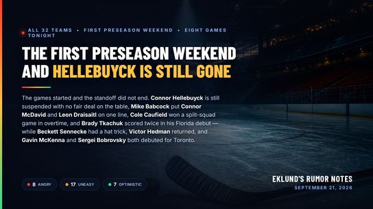 The First Preseason Weekend: What the Games Revealed, All 32 Teams (Eklund)