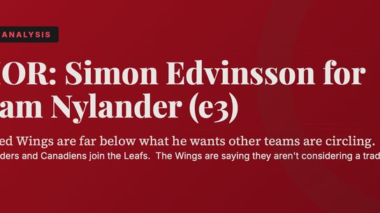 Simon Edvinsson Contract: Red Wings Stuck at $11M Ask | Larkin Trade Limbo (Eklund)