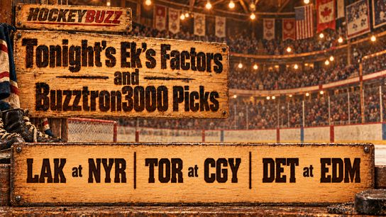 Tonight's Ek's Factors and Picks (Eklund)