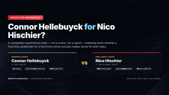 Would You Wednesday: Connor Hellebuyck for Nico Hischier — Would You Make This Trade? (NHL Rumors)